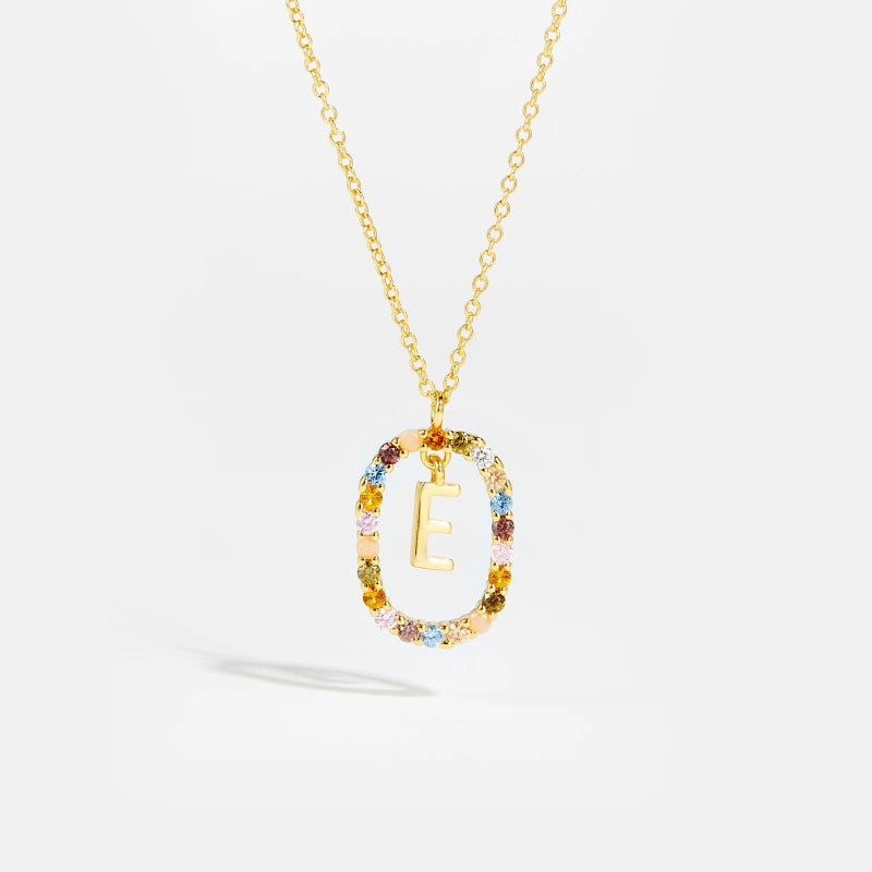 Feminine Initial Alphabet Necklace