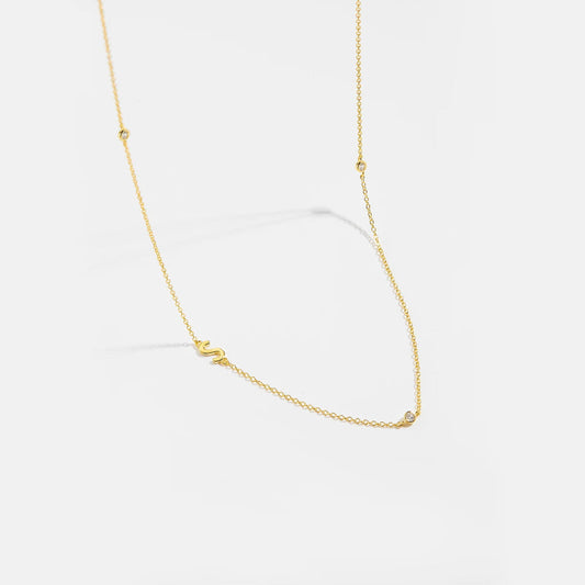 Effortless Chic Initial S Necklace