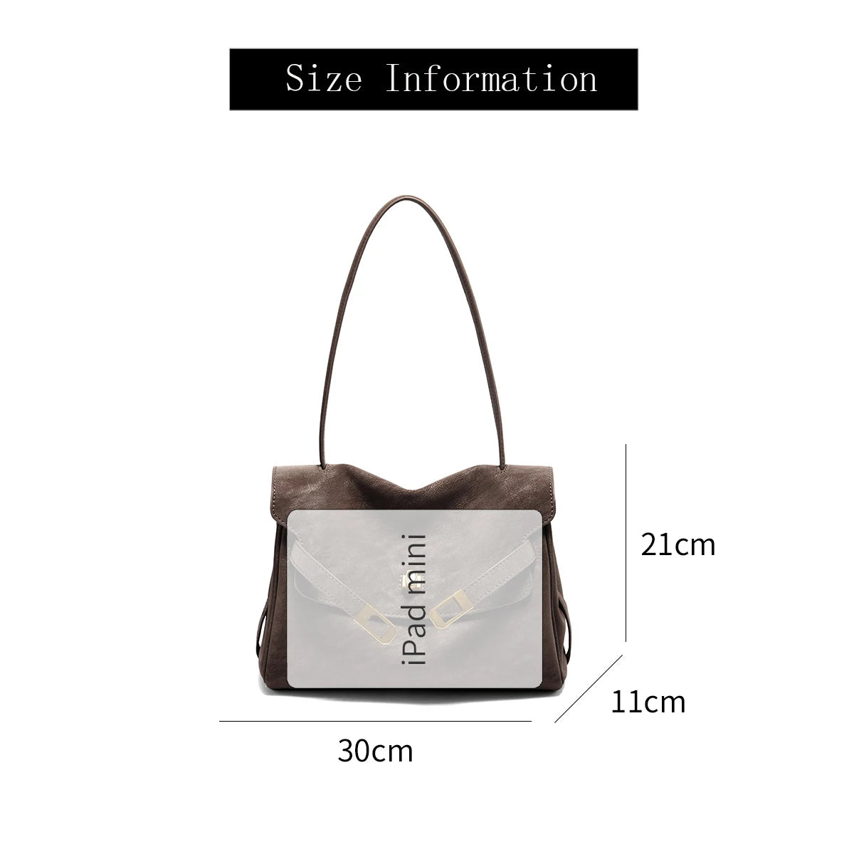 Leather Women Shoulder Bag Tote Bag Large Capacity Retro Handbag