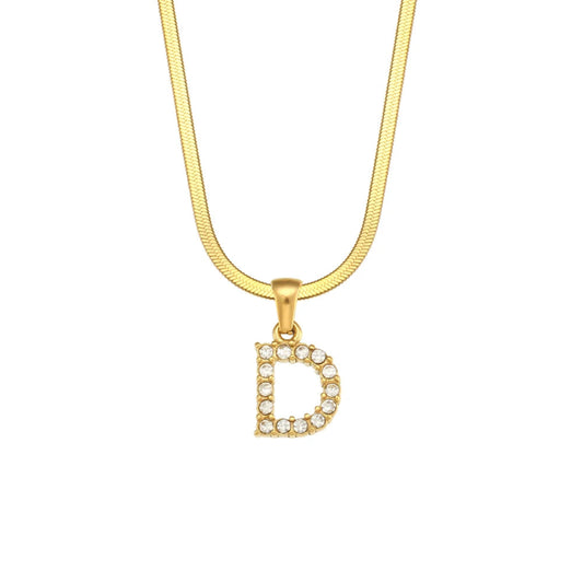 Dazzling Initial D Necklace