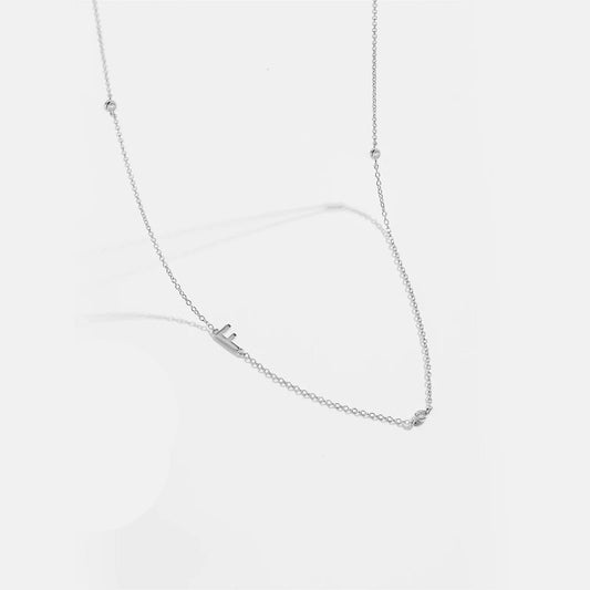 Effortless Chic Initial F Necklace