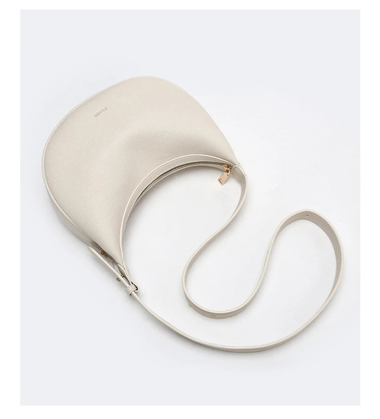 Women Minimal Half-Moon Shape Shoulder & Crossbody Bag