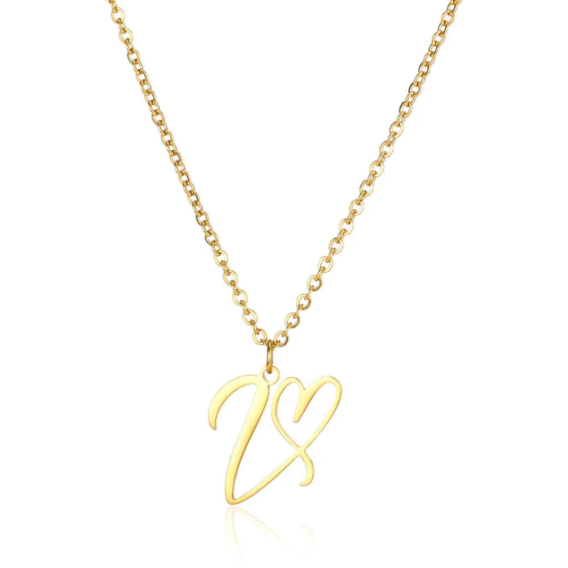 With Love Initial Necklace