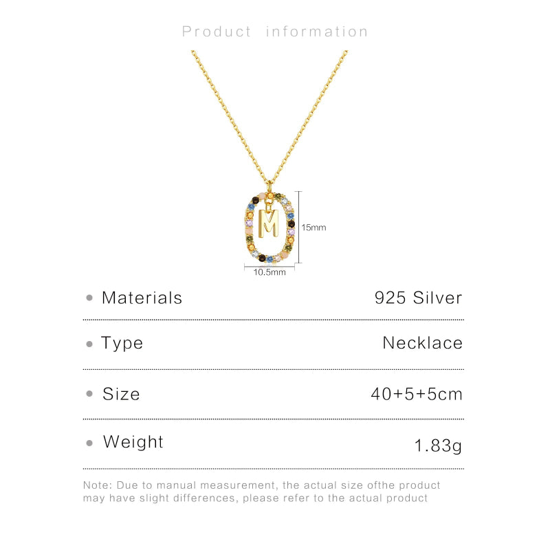 Feminine Initial Alphabet Necklace