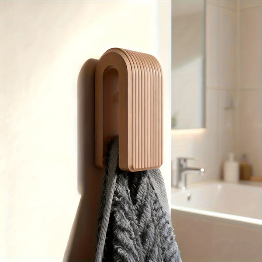 Gravity Auto-Lock Wall Hook | No-Drill Towel & Coat Hanger | Adhesive Wall Mount