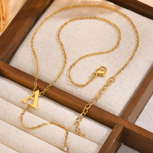Lariat Initial Necklace
