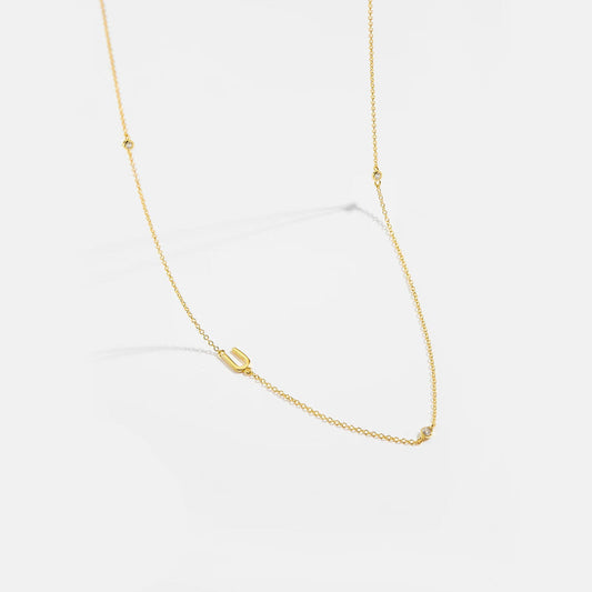 Effortless Chic Initial U Necklace