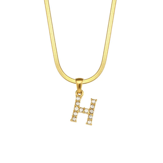 Dazzling Initial H Necklace
