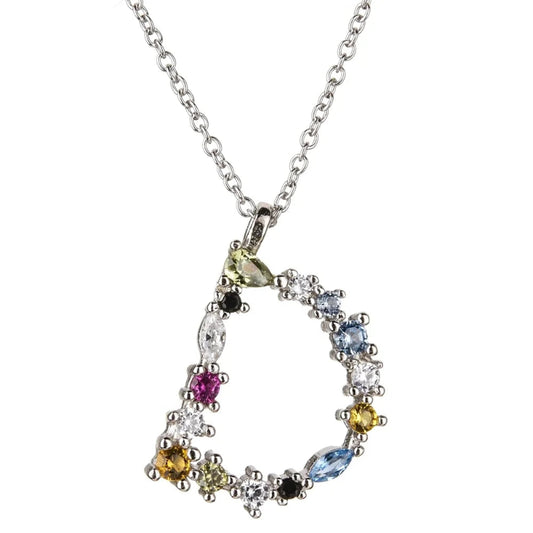 Colorful Initial D Necklace