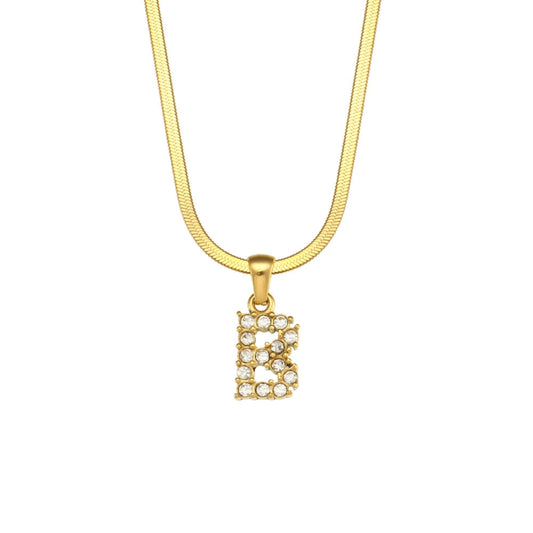 Dazzling Initial B Necklace