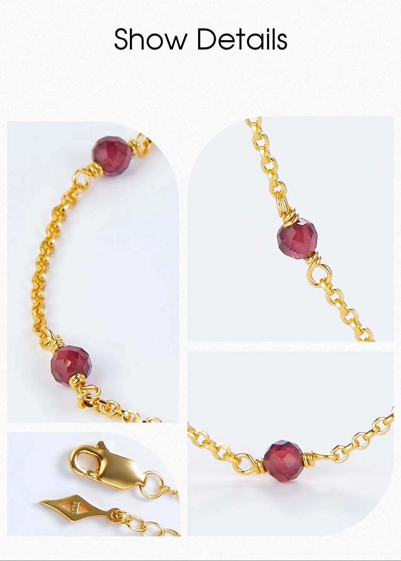 Garnet Gemstone Necklace