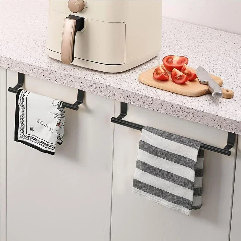 Over-Cabinet Towel Bar | No-Drill Stainless Steel Kitchen & Bathroom Organizer