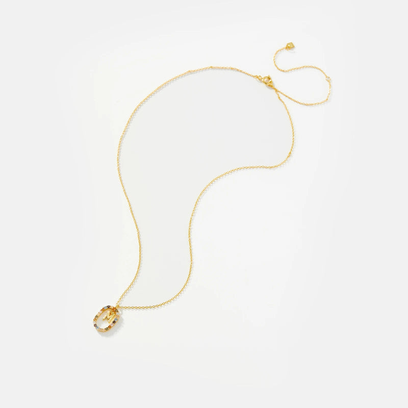 Feminine Initial Alphabet Necklace