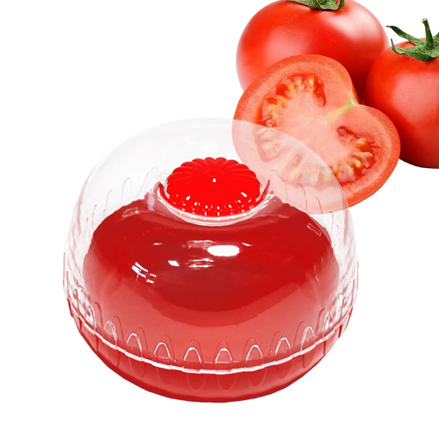 Airtight Fruit & Vegetable Keeper – Dome Storage Container for Avocado, Lemon, Onion & Tomato