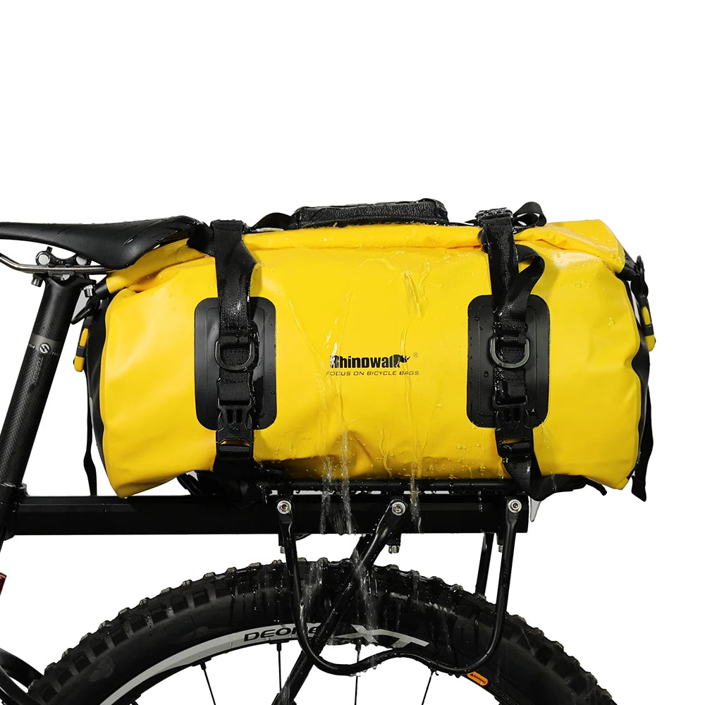 20L Bike Pannier Bag Waterproof MTB Bike Trunk Bag Rear Travel Luggage Carrier Portable  Saddle Seat Cycling Accessory