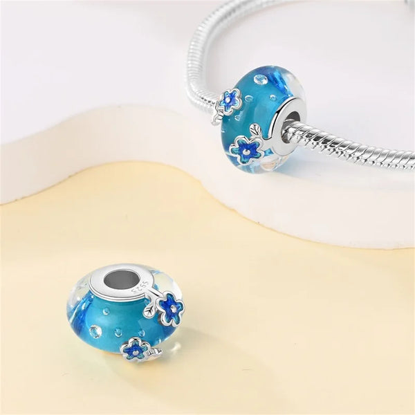 Blue Flower Charm