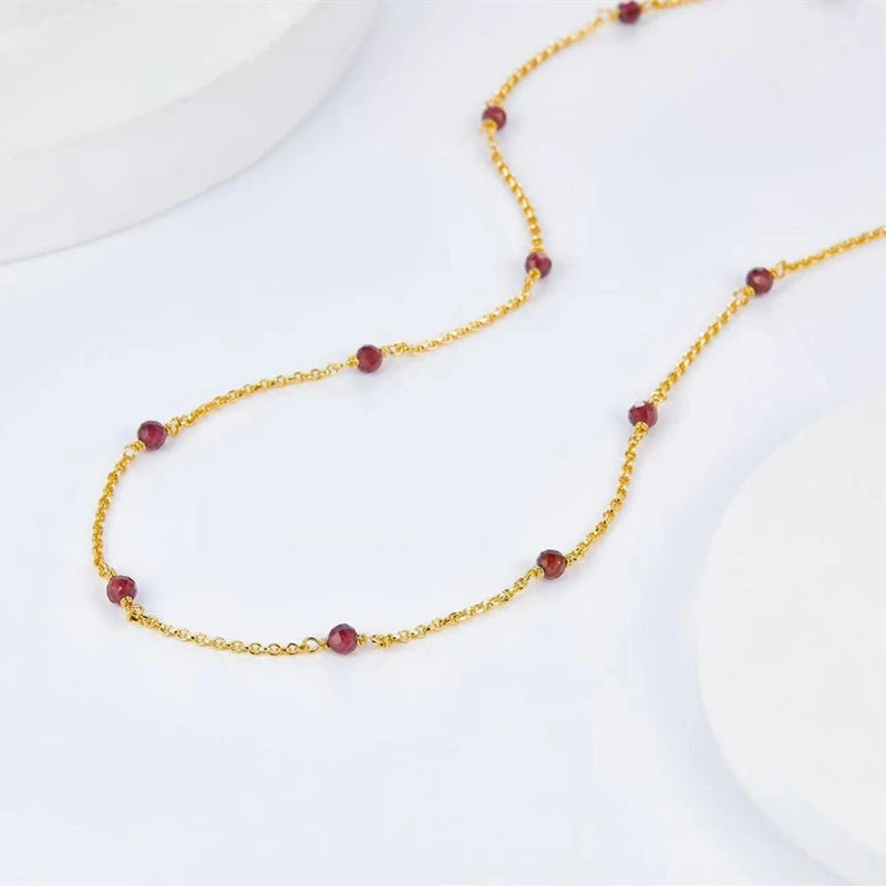 Garnet Gemstone Necklace