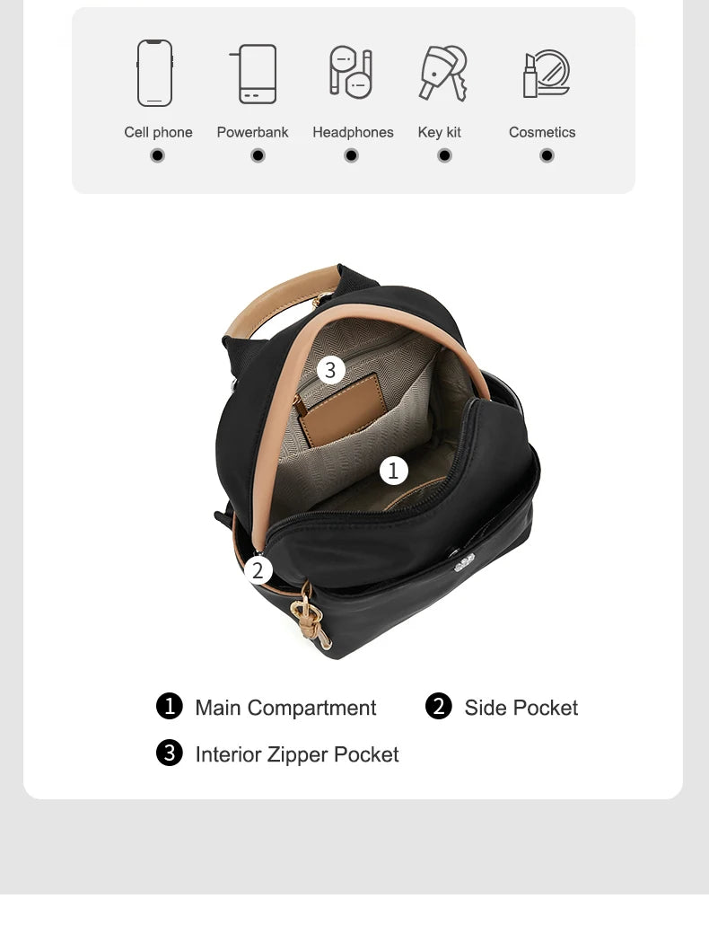 Women Large Capacity Commuter Travel Bag Backpack