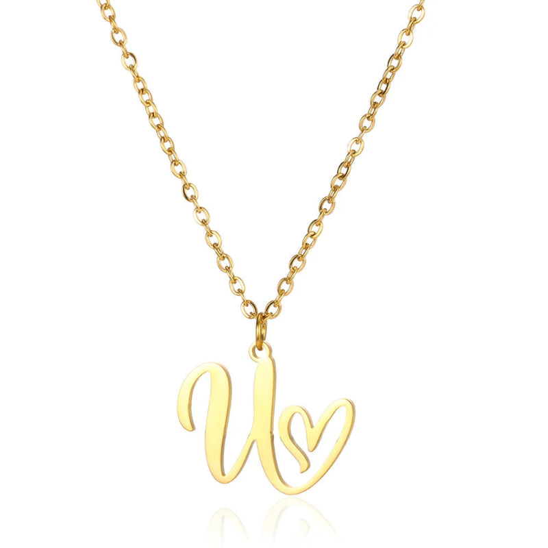 With Love Initial Necklace