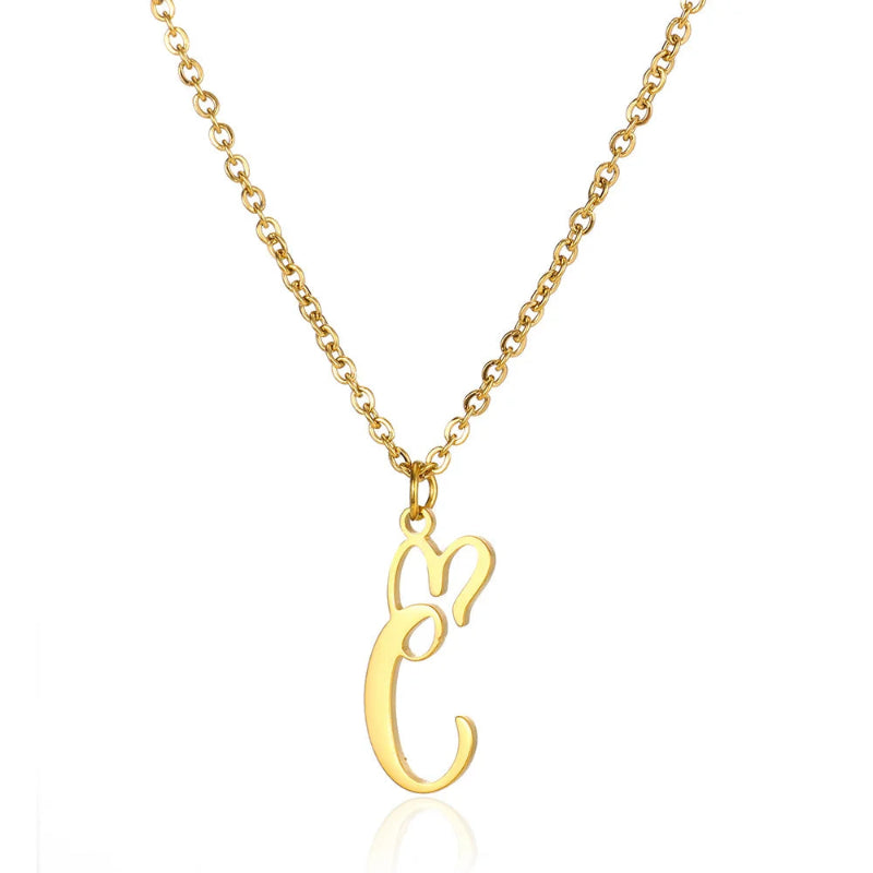 With Love Initial Necklace