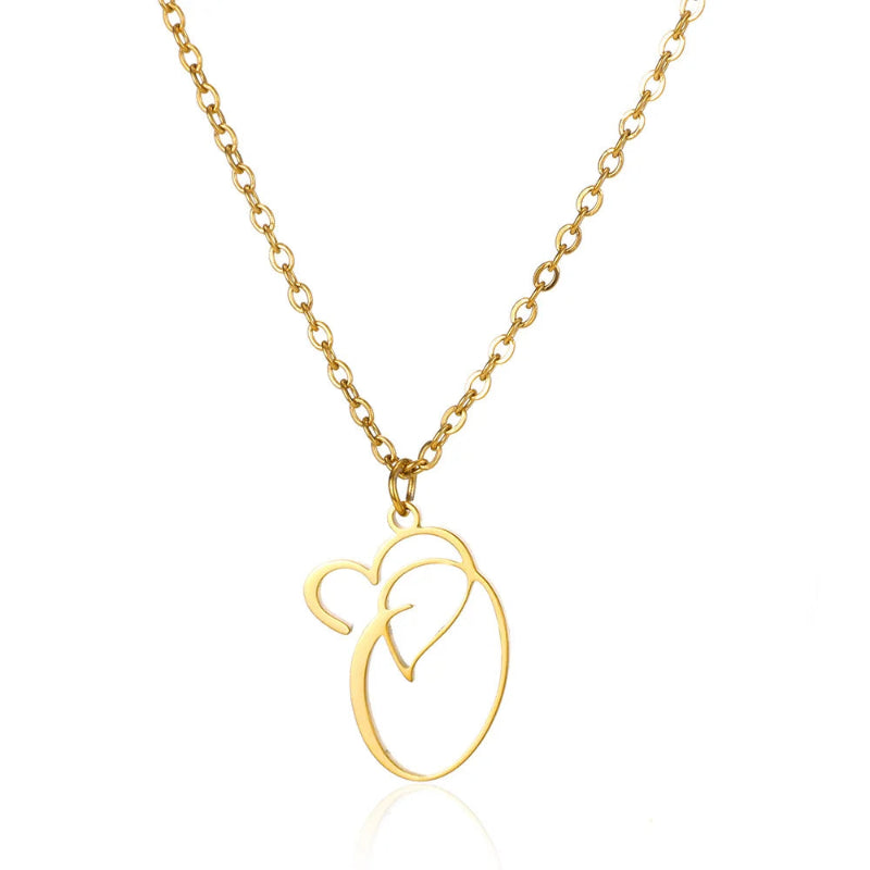With Love Initial Necklace