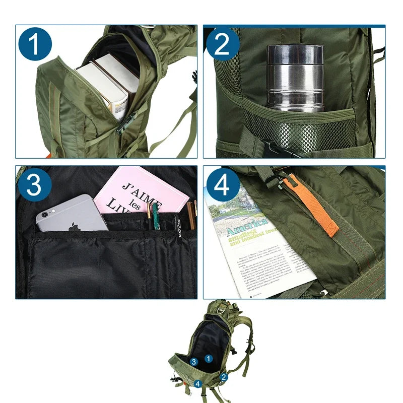 Travel Hiking Backpack Trekking Camping Backpack For Men
