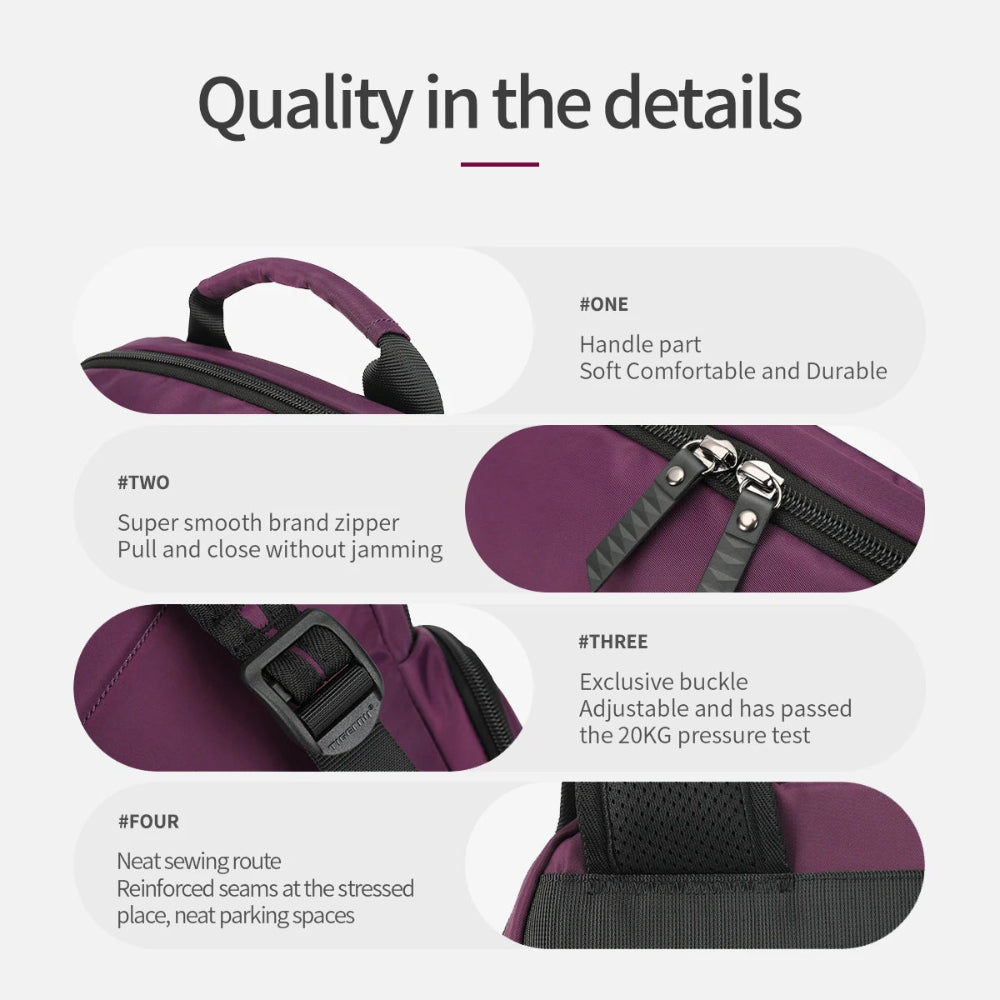 14L School Commute Travel Backpack For Women