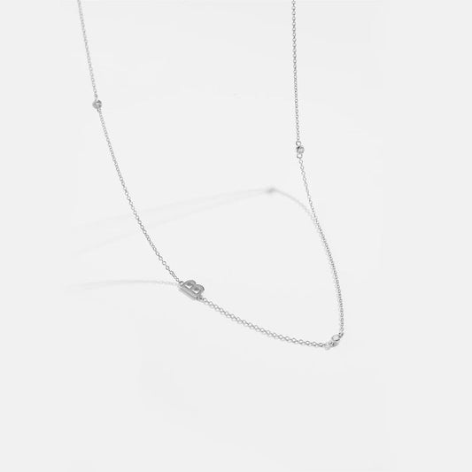 Effortless Chic Initial B Necklace