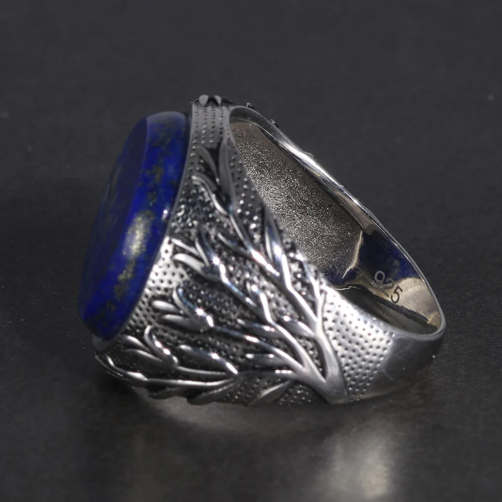 Natural Lapis Lazuli Ring For Man