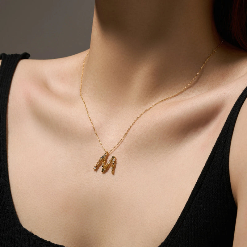 Timeless Initial Alphabet Necklace
