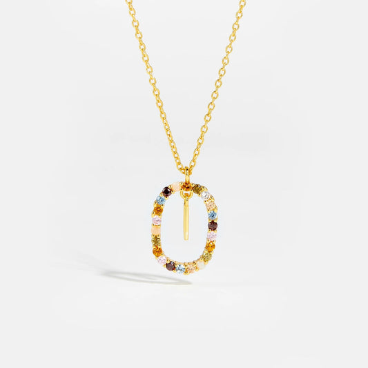 Feminine Initial Alphabet I Necklace