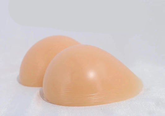 Silicone Breast Form with Concave Base, A–EE Cup Options