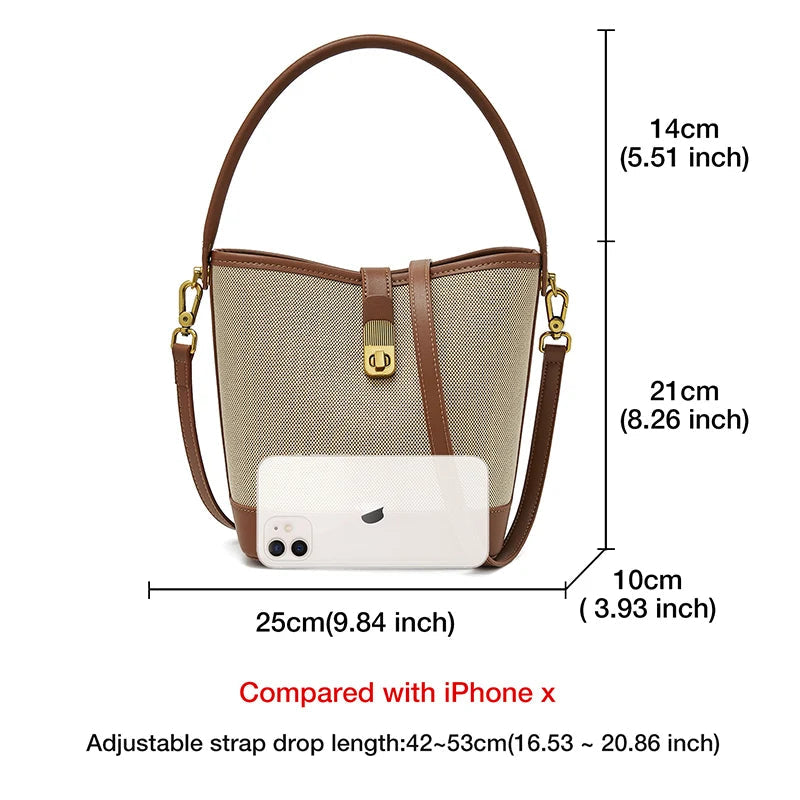 New Women Bucket Shoulder Bag