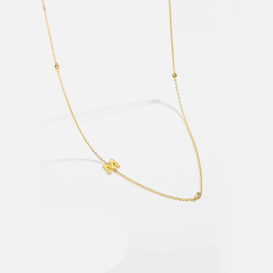 Effortless Chic Initial M Necklace