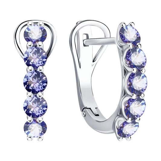 Tanzanite Earring December Birthstone
