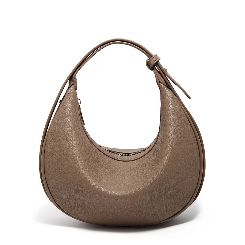 Women Minimal Half-Moon Shape Shoulder & Crossbody Bag