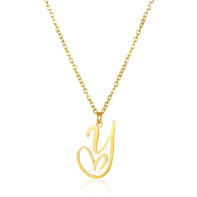 With Love Initial Necklace