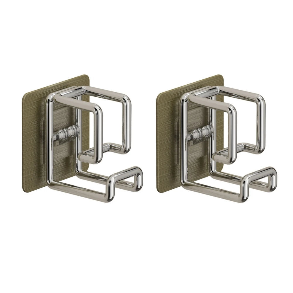 Stainless Steel Adhesive Wall Hook – No-Drill Kitchen & Bathroom Organizer (1/2/4/6 Pcs)