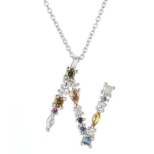 Colorful Initial Necklace