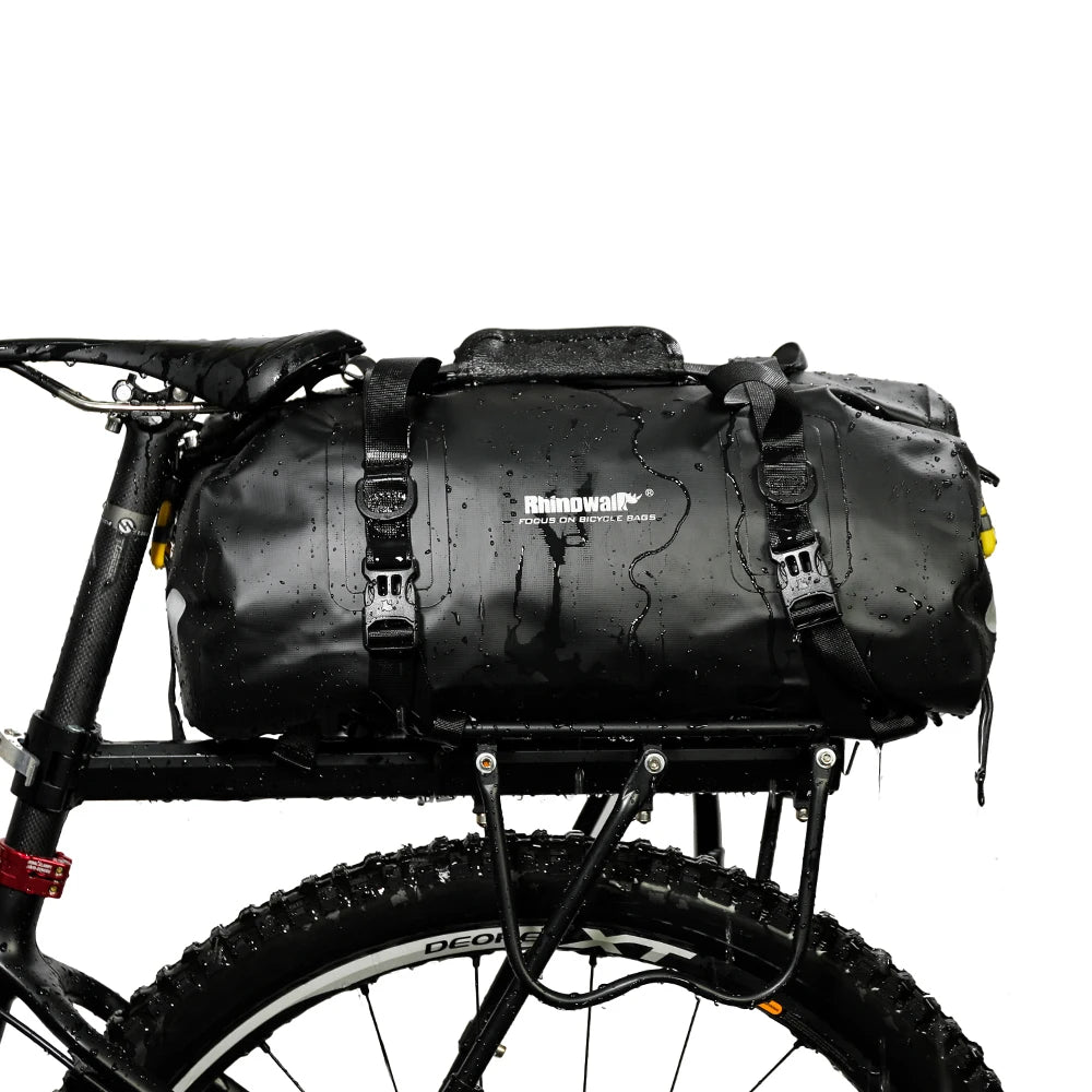 20L Bike Pannier Bag Waterproof MTB Bike Trunk Bag Rear Travel Luggage Carrier Portable  Saddle Seat Cycling Accessory