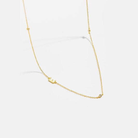 Effortless Chic Initial E Necklace