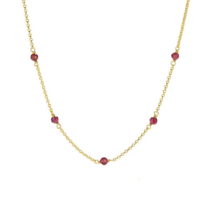 Garnet Gemstone Necklace