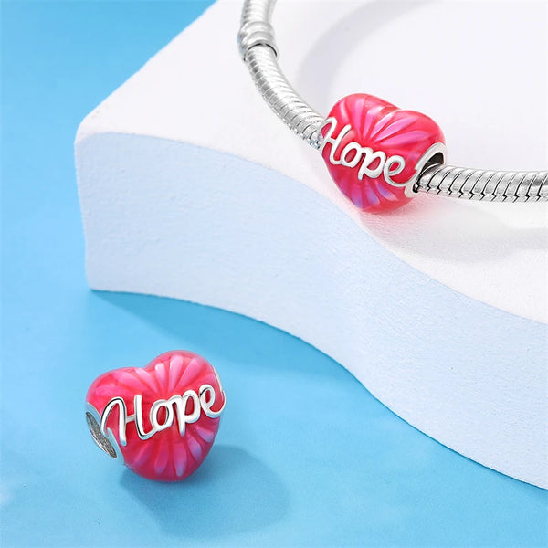 Heart With Hope Charm