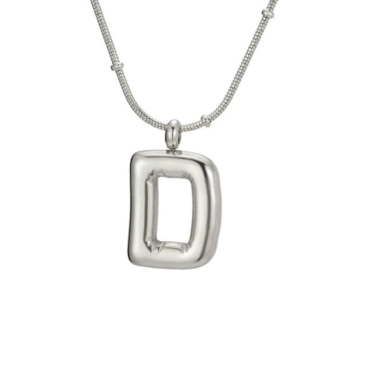 Bubble Initial D Necklace