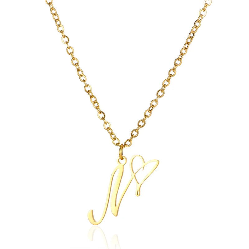 With Love Initial Necklace