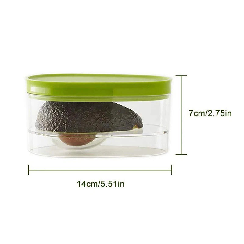 Avocado Keeper Storage Box | Airtight Freshness Container for Half Avocados