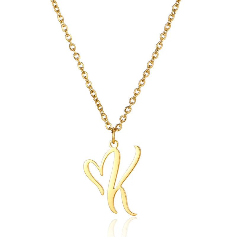 With Love Initial Necklace