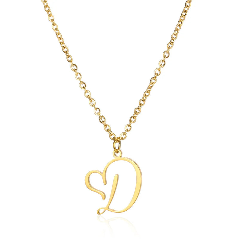With Love Initial Necklace