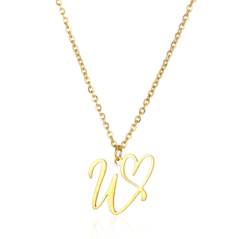With Love Initial Necklace