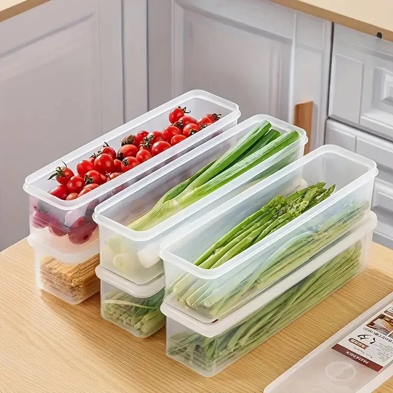 Refrigerator Fresh-Keeping Organizer Box | Stackable Transparent Food Storage Container